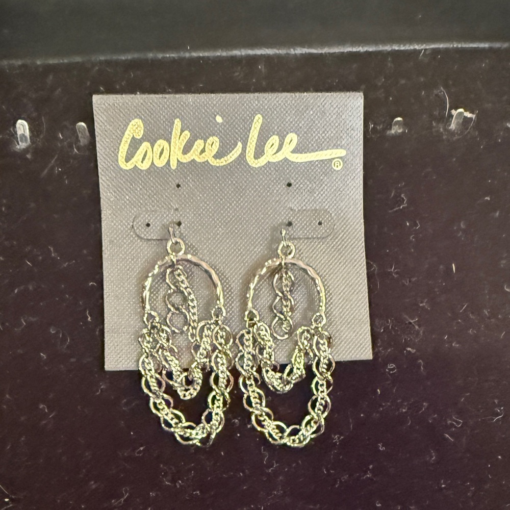 Cookie Lee Chain Dangle Earrings